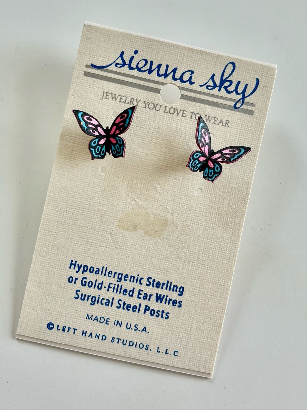 Sienna Sky 3D Butterfly Earrings